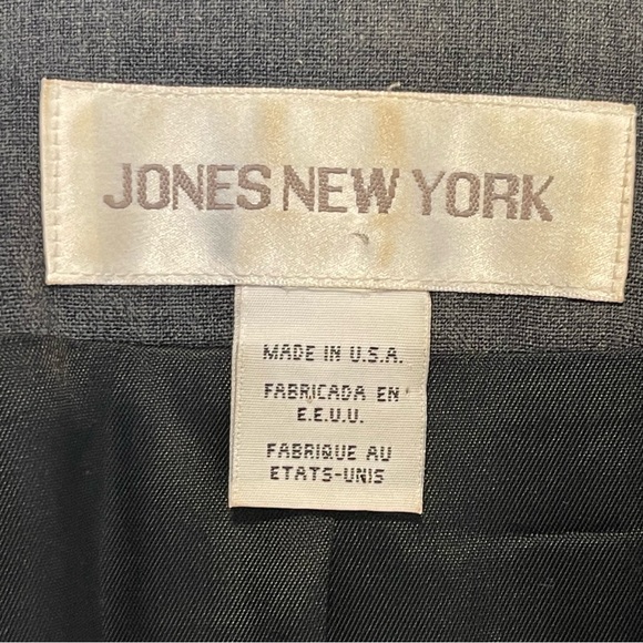 Jones New York Classic Gray‎ blazer Suit Set women’s size large - Picture 6 of 6